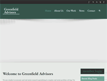 Tablet Screenshot of greenfieldadvisors.com